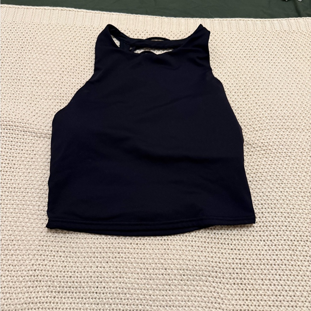 ALO Yoga Open Back Strappy Crop Top  | Size: M